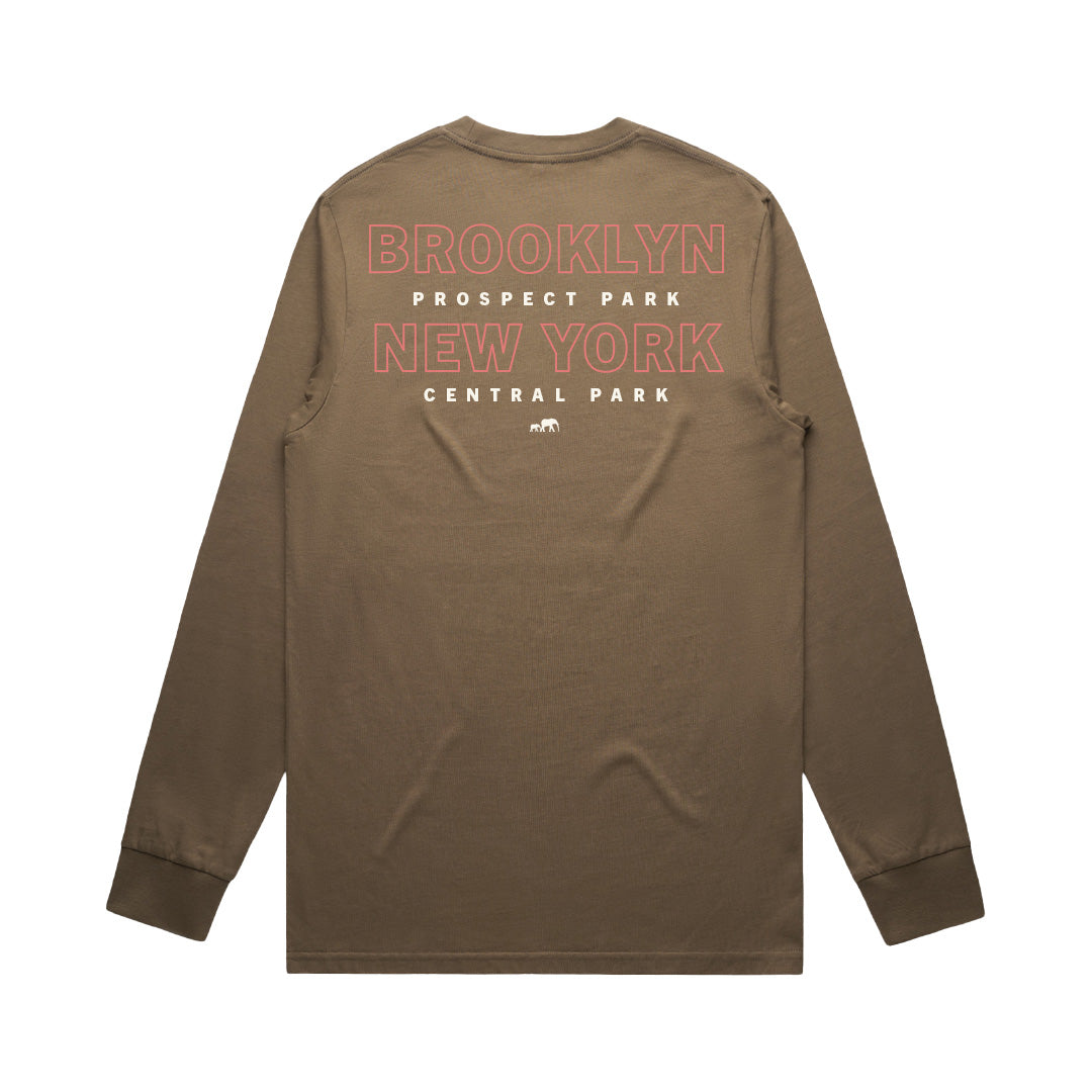CHESTNUT | Brooklyn NY Crown 10 Piece | teamWRK x BKc Cotton Long Sleeve Tee