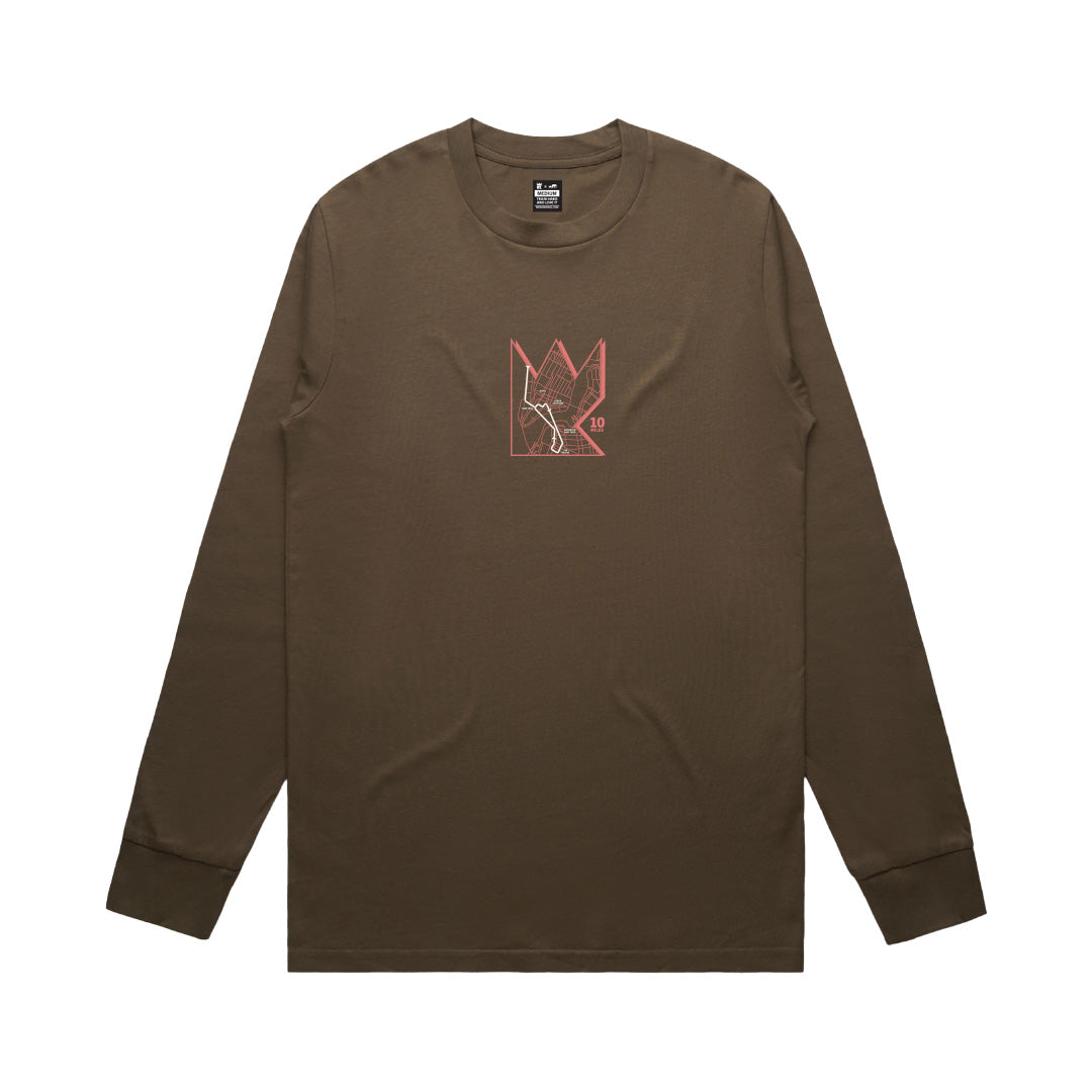 CHESTNUT | Brooklyn NY Crown 10 Piece | teamWRK x BKc Cotton Long Sleeve Tee