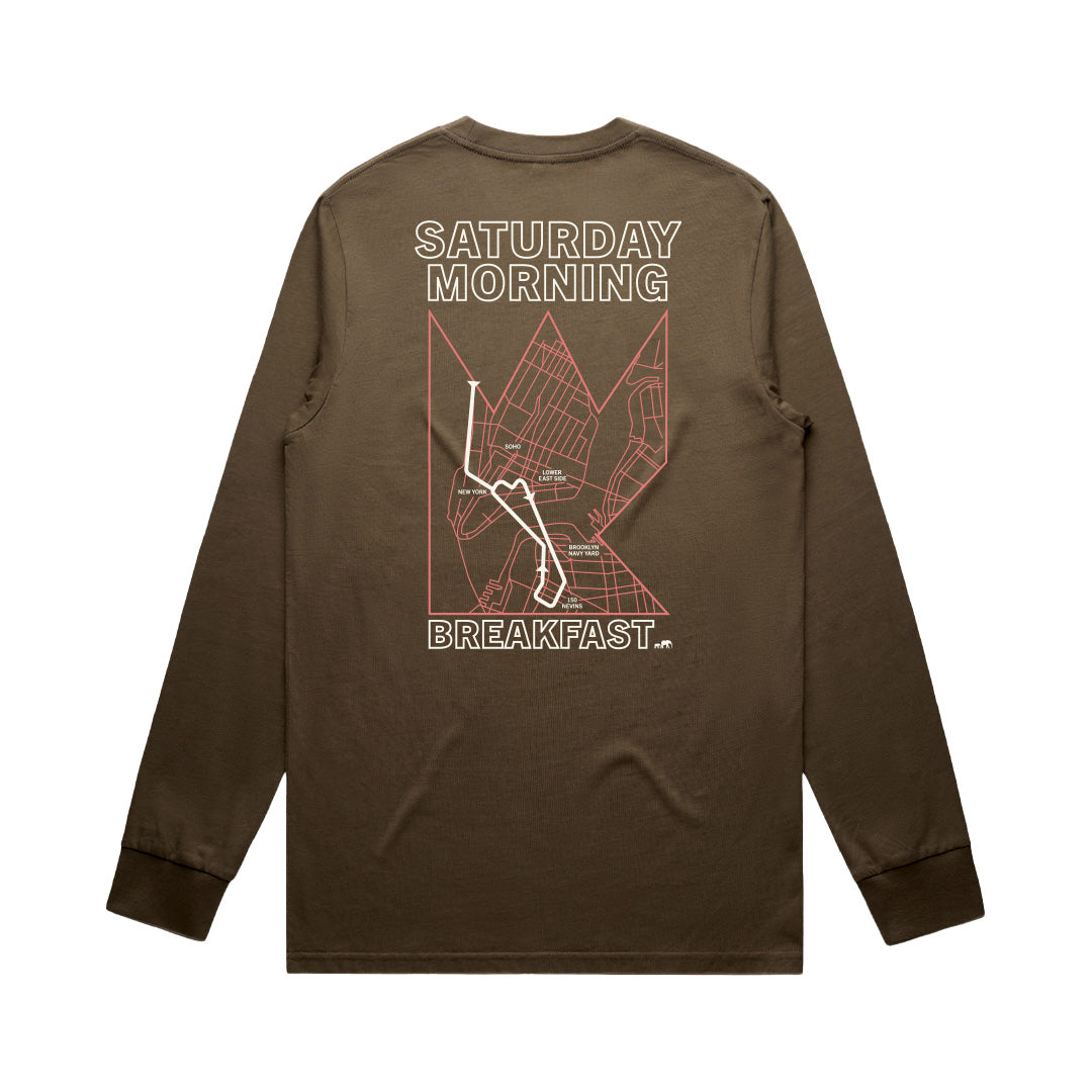 CHESTNUT | teamWRK x BKc Cotton Long Sleeve Tee