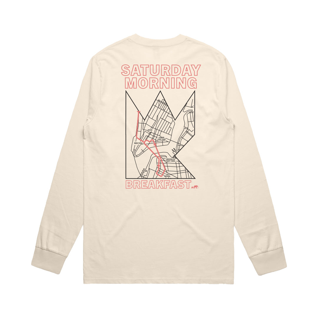 OFFWHITE | teamWRK x BKc Cotton Long Sleeve Tee | Saturday Morning Breakfast