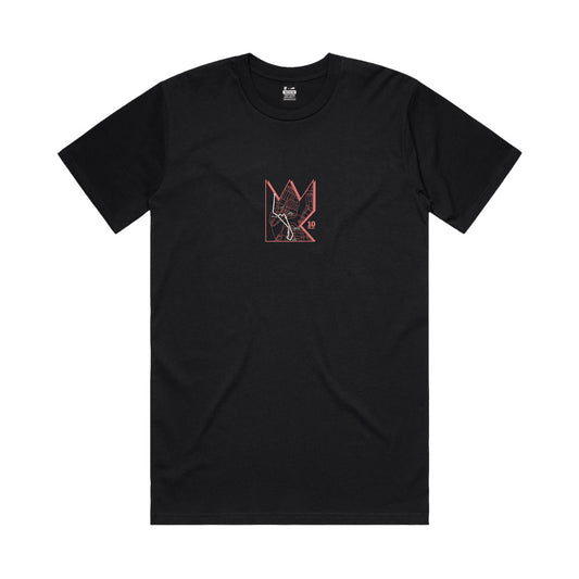 BLACK | Brooklyn NY Crown |teamWRK x BKc Cotton Short Sleeve Tee