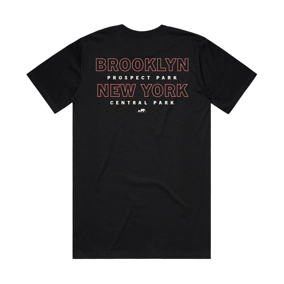 BLACK | Brooklyn NY Crown |teamWRK x BKc Cotton Short Sleeve Tee