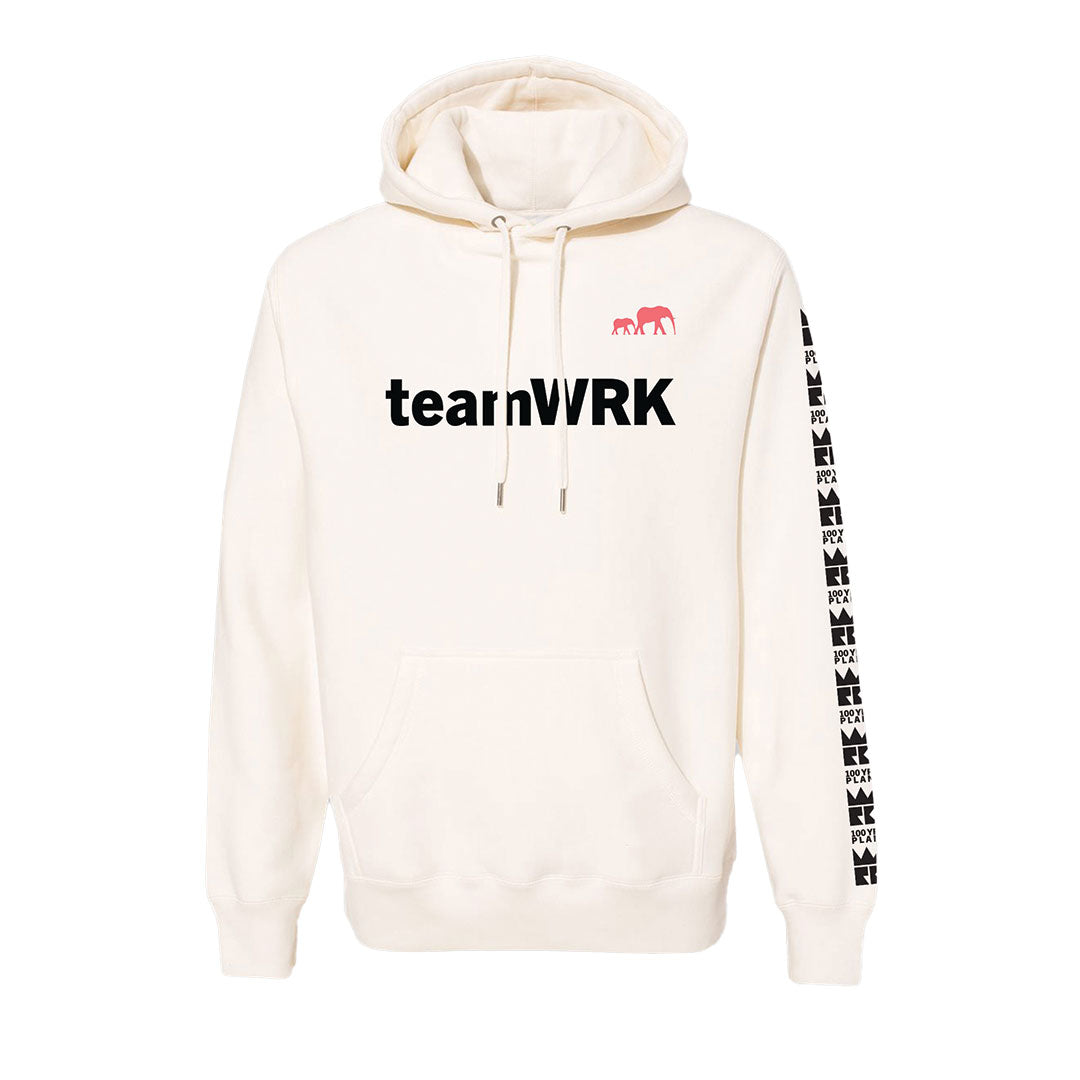 teamWRK x BKc Cotton 100YR Plan A Hoodie -- Natural