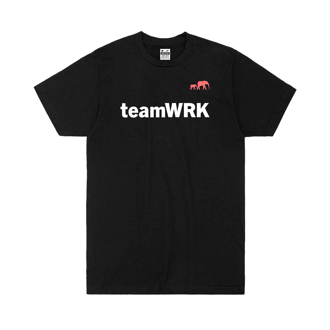 teamWRK x BKc Cotton Short Sleeve Tee | Plan A Crush Everything -- Black
