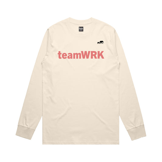 OFFWHITE | teamWRK x BKc Cotton Long Sleeve Tee | Saturday Morning Breakfast