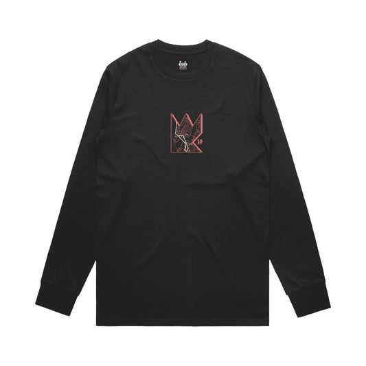 BLACK | Brooklyn NY Crown 10 Piece | teamWRK x BKc Cotton Long Sleeve Tee