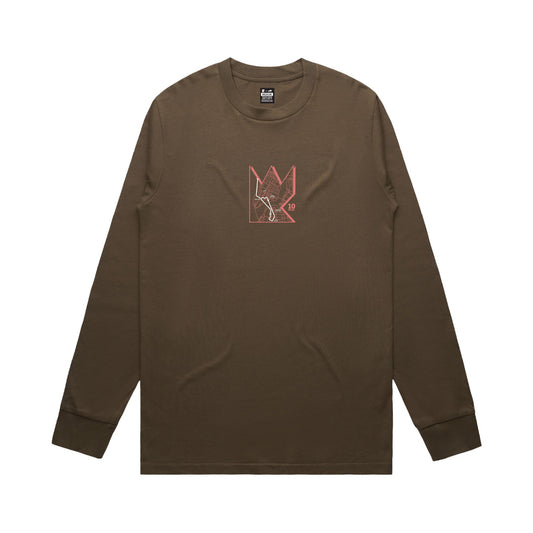 CHESTNUT | Brooklyn NY Crown 10 Piece | teamWRK x BKc Cotton Long Sleeve Tee