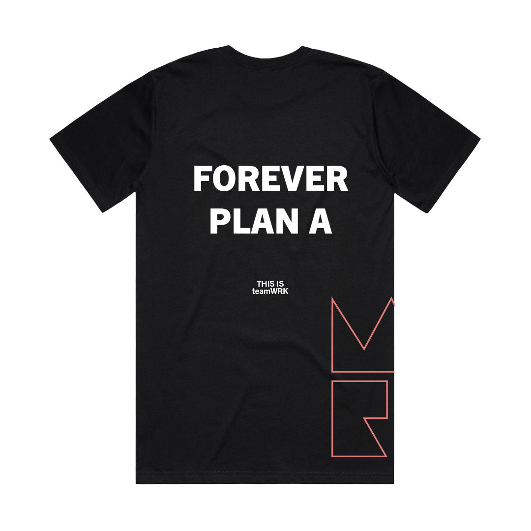 BLACK | Forever Plan A | teamWRK x BKc Cotton Short Sleeve Tee