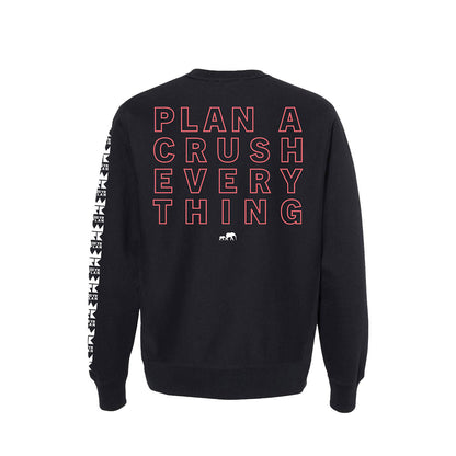 teamWRK x BKc Cotton Train Hard/100YR Plan A Crewneck Sweater
