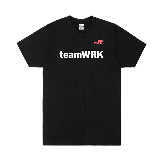 teamWRK x BKc Cotton Short Sleeve Tee | Plan A Crush Everything -- Black